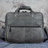 Top Quality Men Real Leather Antique Style 15.6" Laptop Briefcase - foxberryparkproducts