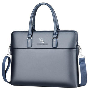 Black  Men Briefcase For Document Laptop Computer - foxberryparkproducts