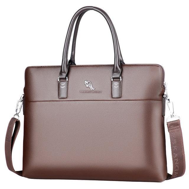 Black  Men Briefcase For Document Laptop Computer - foxberryparkproducts