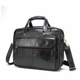 Top Quality Men Real Leather Antique Style 15.6" Laptop Briefcase - foxberryparkproducts