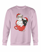 Load image into Gallery viewer, Cute Cats Cup Christmas Sweatshirt - foxberryparkproducts
