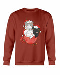 Cute Cats Cup Christmas Sweatshirt - foxberryparkproducts