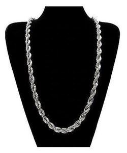 Necklace  Silver Plated Solid Brass Korean Classic Rope                 ID  A112 - 1129 - foxberryparkproducts