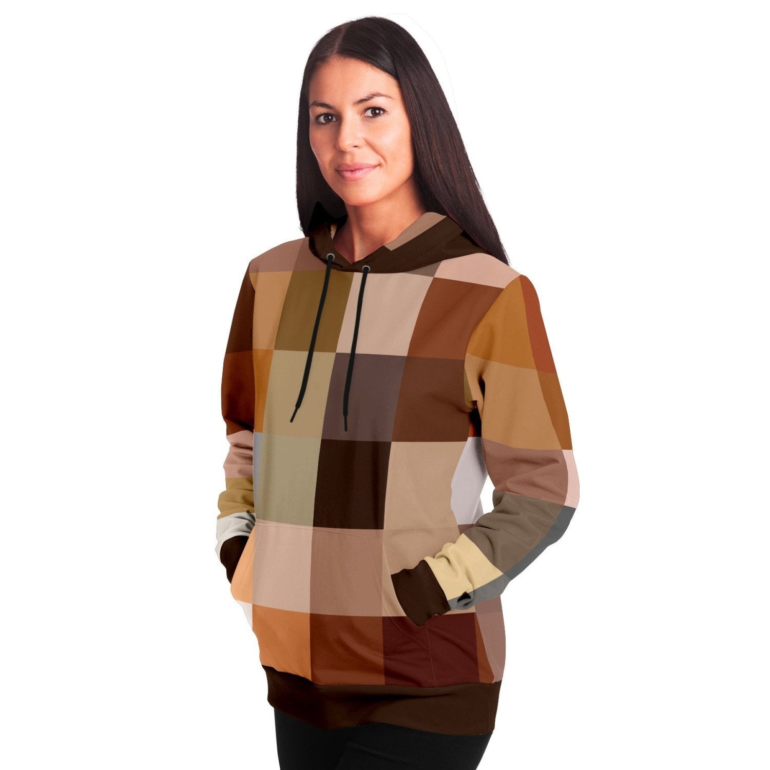 Uniquely You Womens Hoodie - Pullover Sweatshirt - Graphic/Brown - foxberryparkproducts