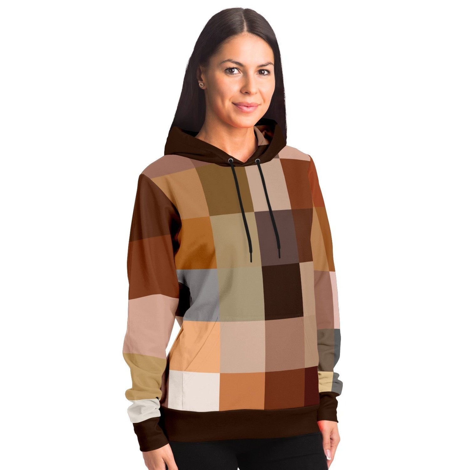Uniquely You Womens Hoodie - Pullover Sweatshirt - Graphic/Brown - foxberryparkproducts
